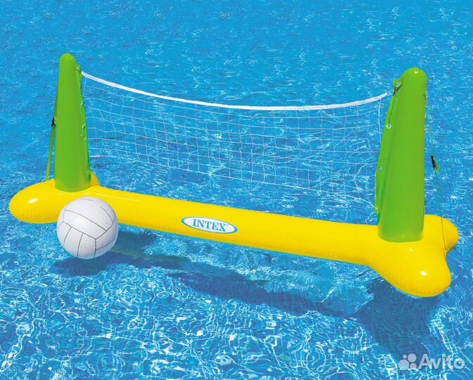Ворота волейбольные Intex, надувные с мячом
