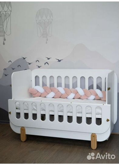 Бортик в кроватку косичка