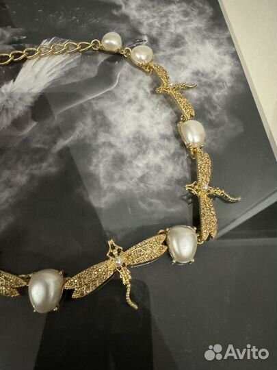 Колье со стрекозами