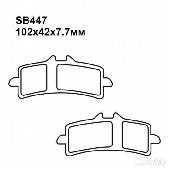 Тормозные колодки мото Puller SB447