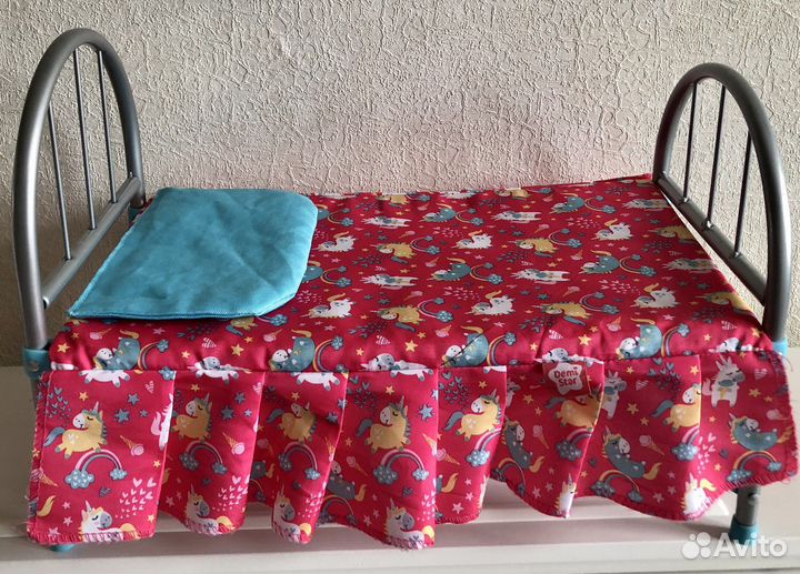 Кроватка для куклы складная