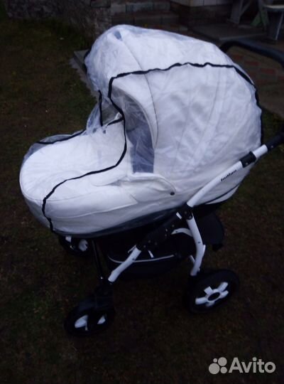 Детская коляска 2 в 1 indigo (экокожа)