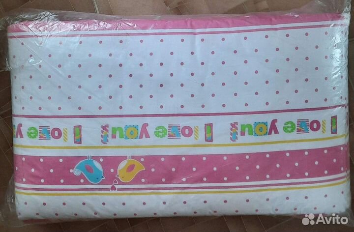 Детский плед бортики в детскую кроватку новые