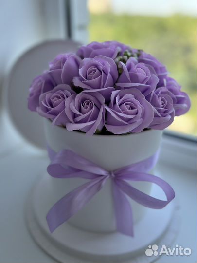 Букет из мыльных роз