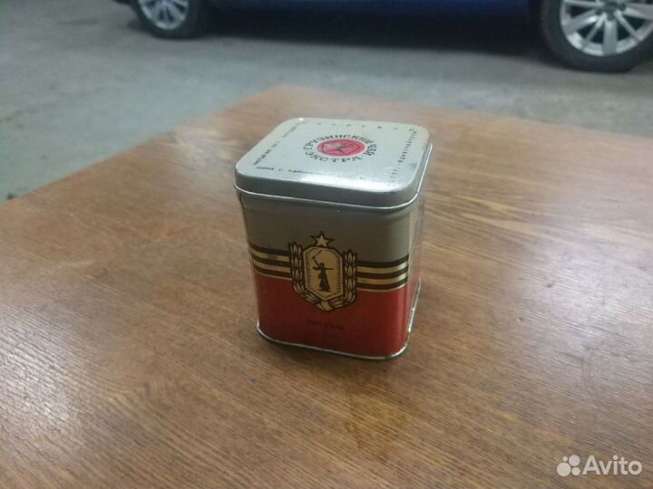 Редкая коллекционная банка из под чая СССР