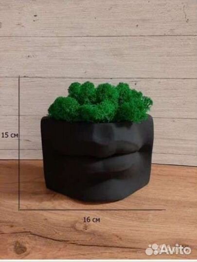 Кашпо керамическое Губы Давида