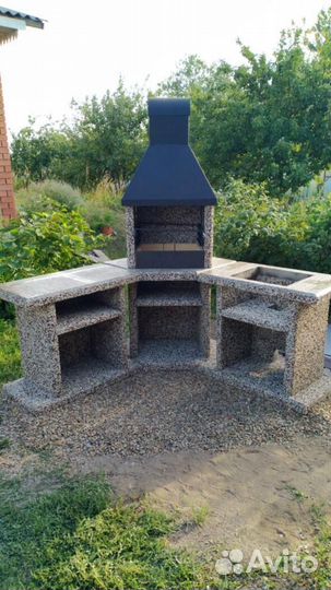 Модульный комплекс барбекю, печь под казан,гриль