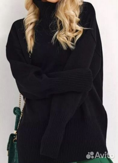 Свитер женский оверсайз с горлом