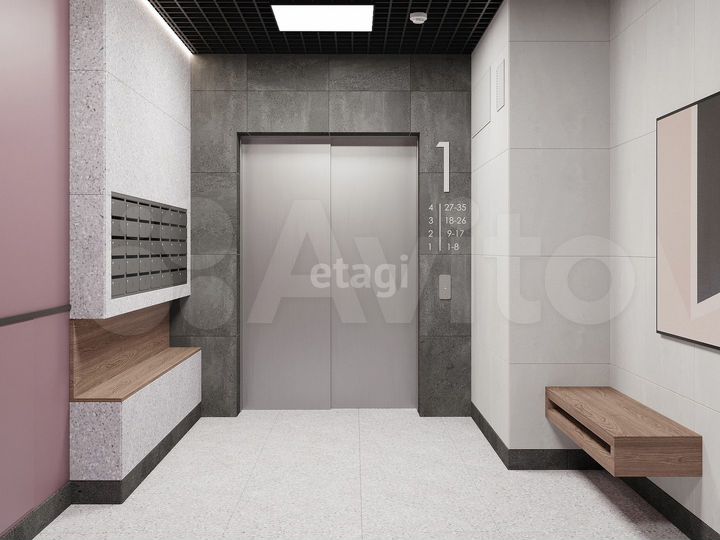 2-к. квартира, 56 м², 2/4 эт.