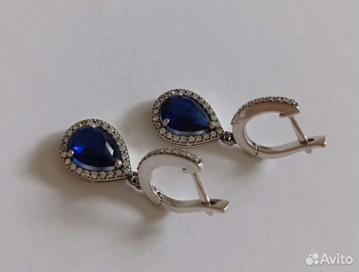 Серьги кольца серебро