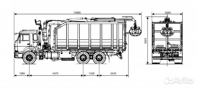 КамАЗ 65115-23094-50 с КМУ, 2022