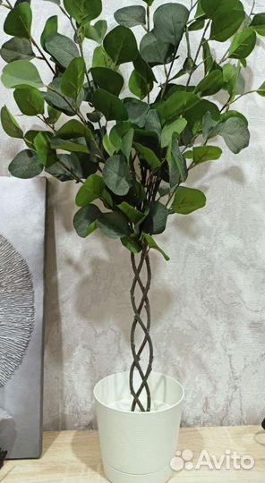 Искусственное дерево плетёное новое