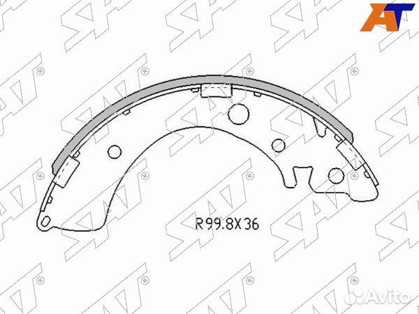 Колодки тормозные барабаные honda HR-V