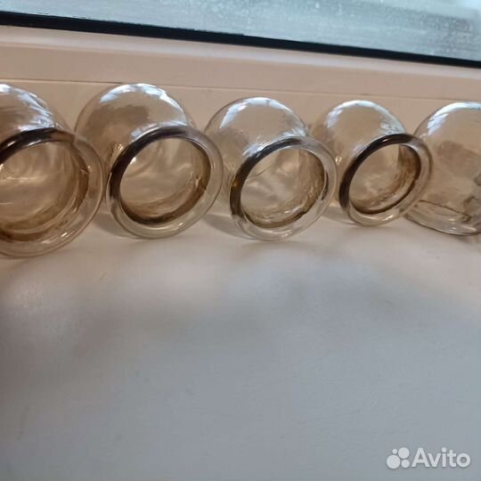 Медицинские массажные стеклянные банки. Комплект