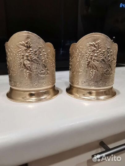 Подстаканники СССР цена за оба