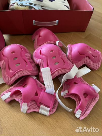 Роликовые коньки защита и шлем детские reaction