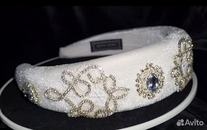 Ободок бархатный 