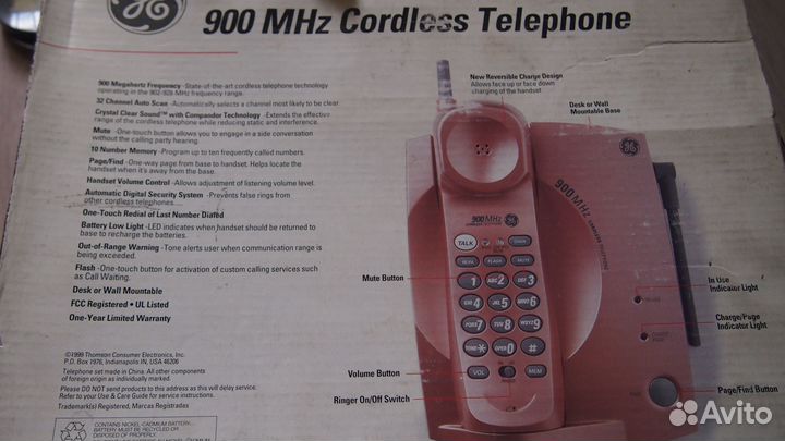 Радиотелефон Дженерал Электрик 900mhz