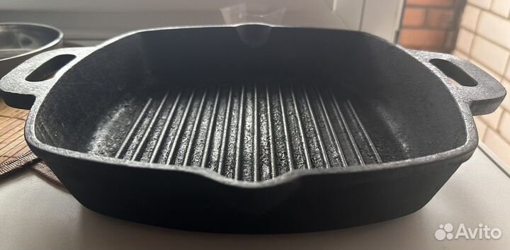 Сковорода-гриль bergoff, чугун, 26 см