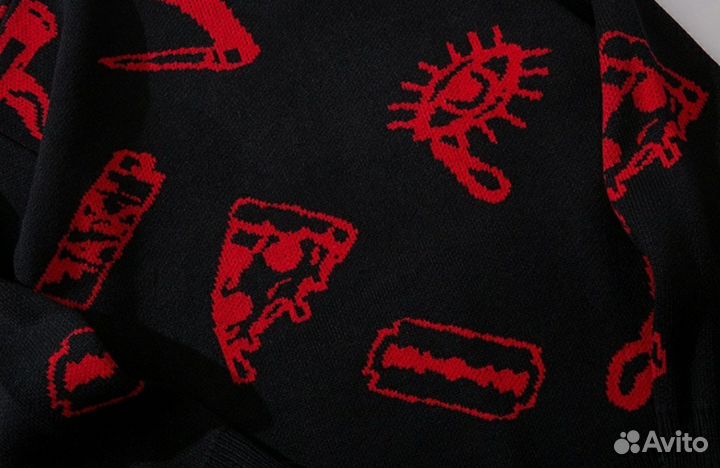 Свитер Anbullet Black Red