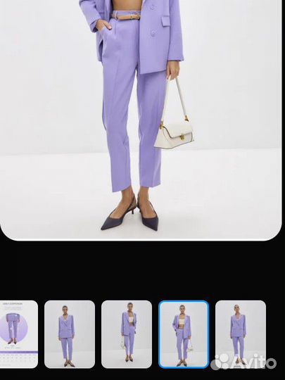 Новые брюки женские лавандовые 56 р