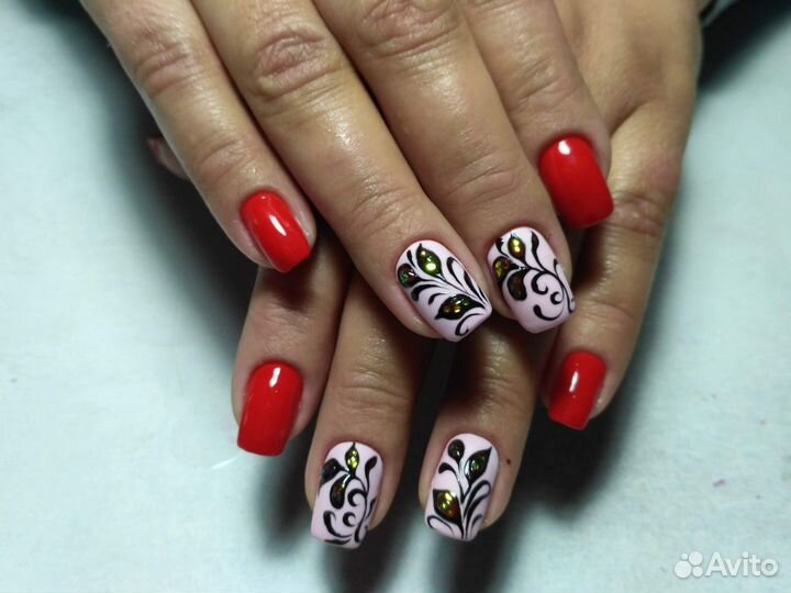 Маникюр, педикюр, наращивание ногтей.выезд на дом