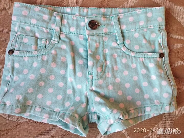 Три пары шортиков для девочки р. 98-104
