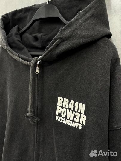 Худи Vetements Brain Power оверсайз