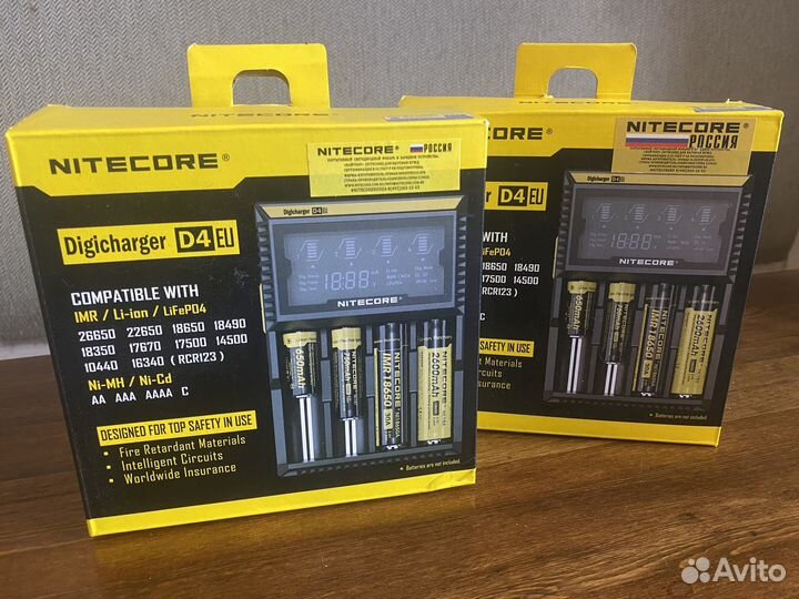 Зарядное устройство nitecore D4 (220v и USB)