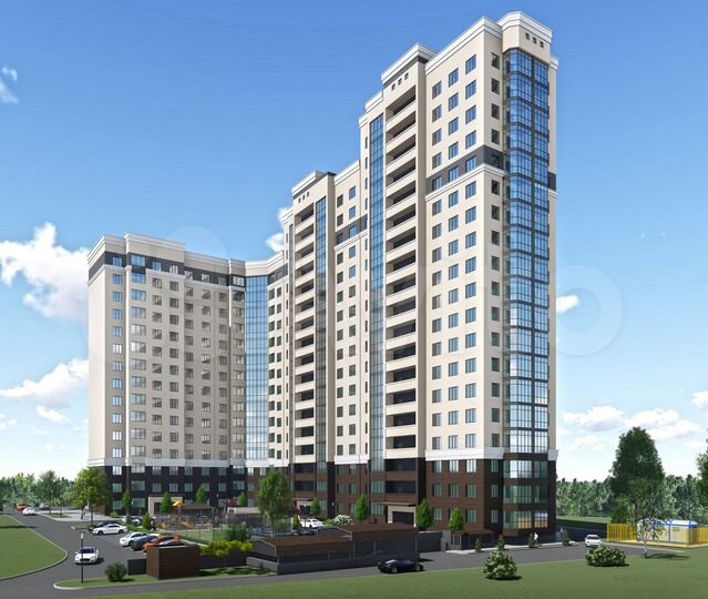 3-к. квартира, 78,1 м², 2/15 эт.