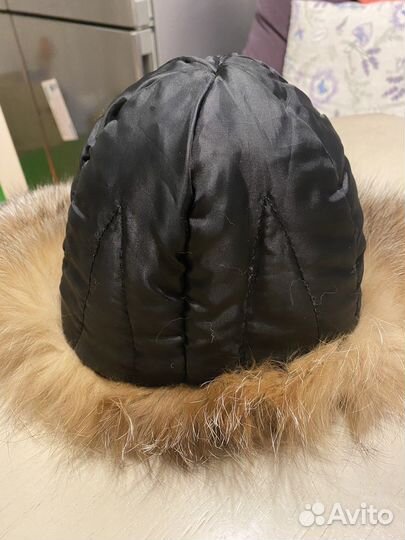 Шапка ушанка из чернобурки женская