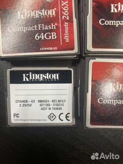 Неисправные карты памяти CF Kingston 64GB лот 40шт