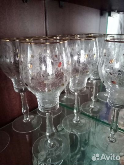 Набор фужеров с графином, фужеры