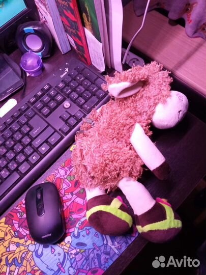 Игрушка Овечка с вишнёвым косточкам