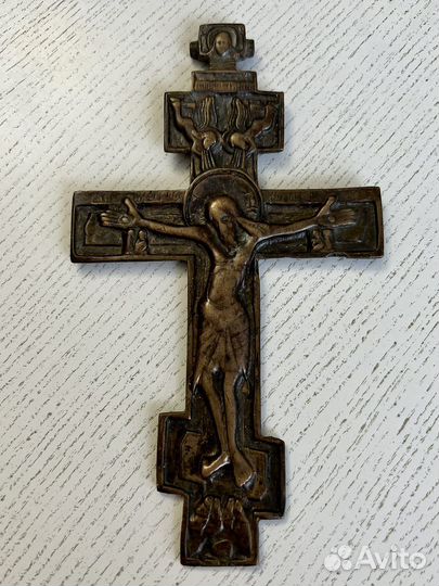 Крест 17-18 век, оригинал, красномедный