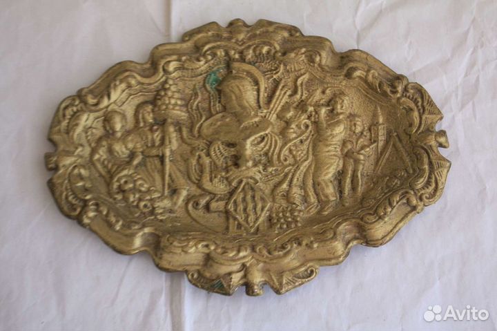 Пепельница, визитница. Бронза. Испания