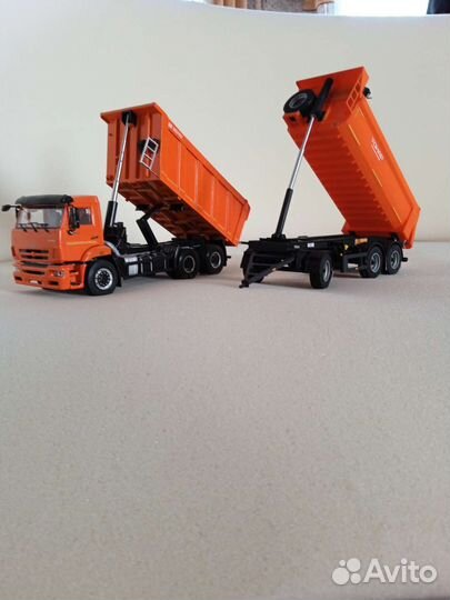 Модель камаза - 6520 с прицепом тонар