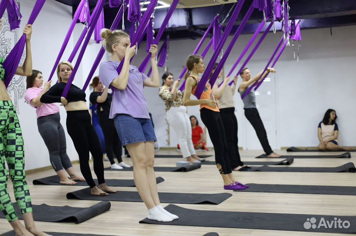 Аэройога, Хатха-йога, Женское здоровье, Растяжка