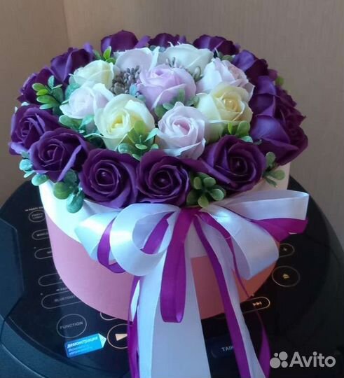 Цветы букет зефировый