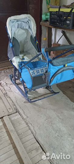 Детские санки коляска ника