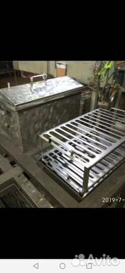 Коптилка два уровня с жиросборником