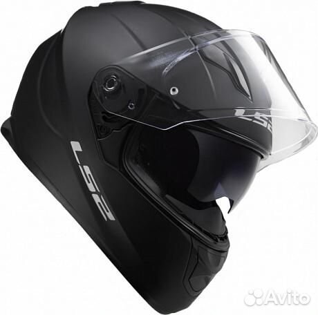 Мотошлем LS2 FF320 stream EVO, Черный матовый, L