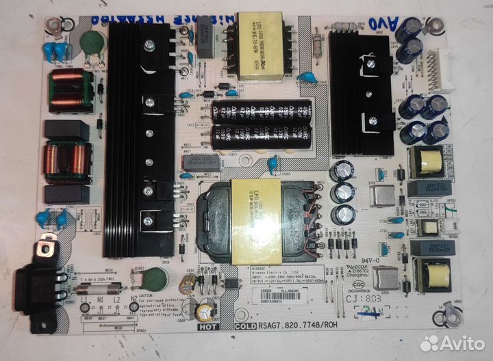 Rsag7.820.7748/ROH от hisense H55A6100