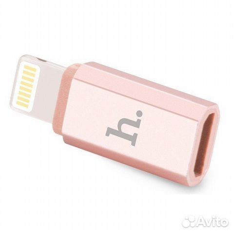 Адаптер Hoco micro USB (вход) - Lightning (выход)
