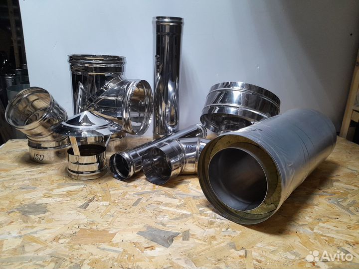 Трубы для дымохода 115, 120, 150, 200