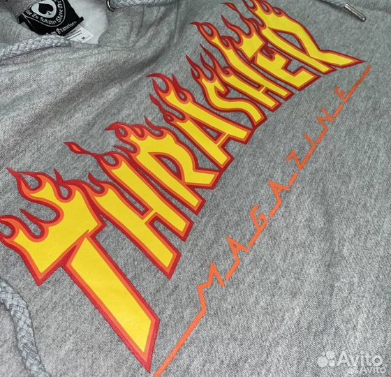 Худи thrasher flame logo