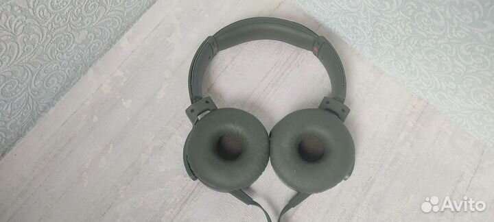 Наушники Sony MDR-XB550AP зелёные