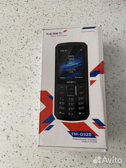 Телефон texet tm d328