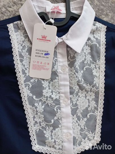 Блузка школьная 158 новая