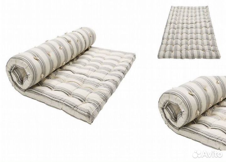 Матрасы ватные-тик 120,140,160см/200 см